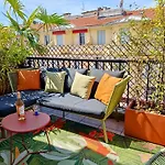 Cozy Roof Terrace Near Promenade Des - Ac Appartement Nice