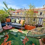 Cozy Roof Terrace Near Promenade Des - Ac Appartement
