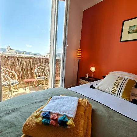 Cozy Roof Terrace Near Promenade Des - Ac * 尼斯