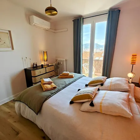 Cozy Roof Terrace Near Promenade Des - Ac 尼斯