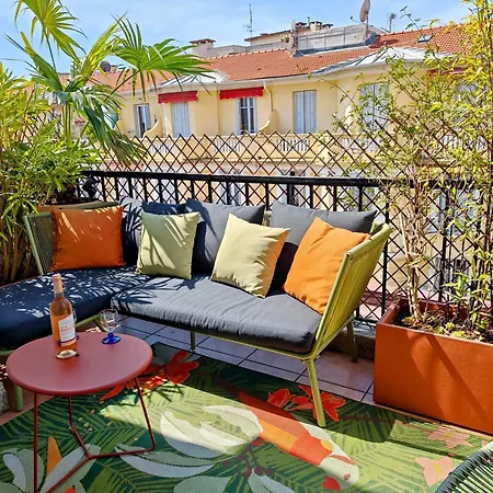 Cozy Roof Terrace Near Promenade Des - Ac Apartment Nizza