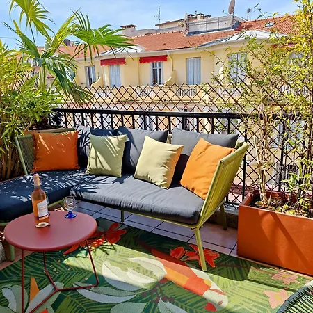 Cozy Roof Terrace Near Promenade Des - Ac 公寓 尼斯